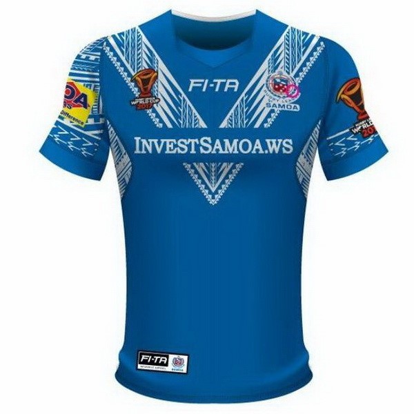Tailandia Camiseta Samoa RLWC 1ª Kit 2017 2018 Azul